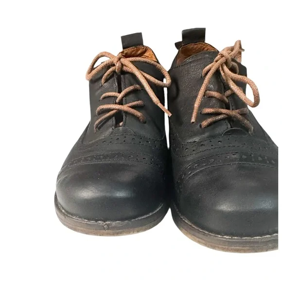 Josef Seibel Black Leather Oxford Shoes EU 40 Comfort Lace Up - Picture 5 of 9